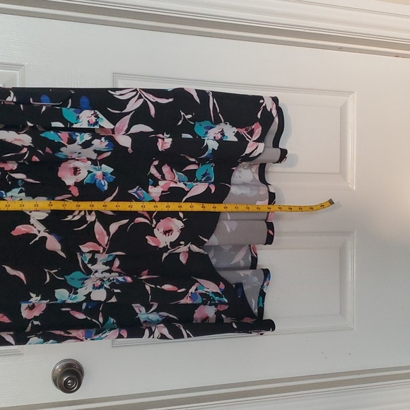 Lane Bryant black and floral maxi hi-lo faux wrap dress sz 22/24 - Picture 2 of 9